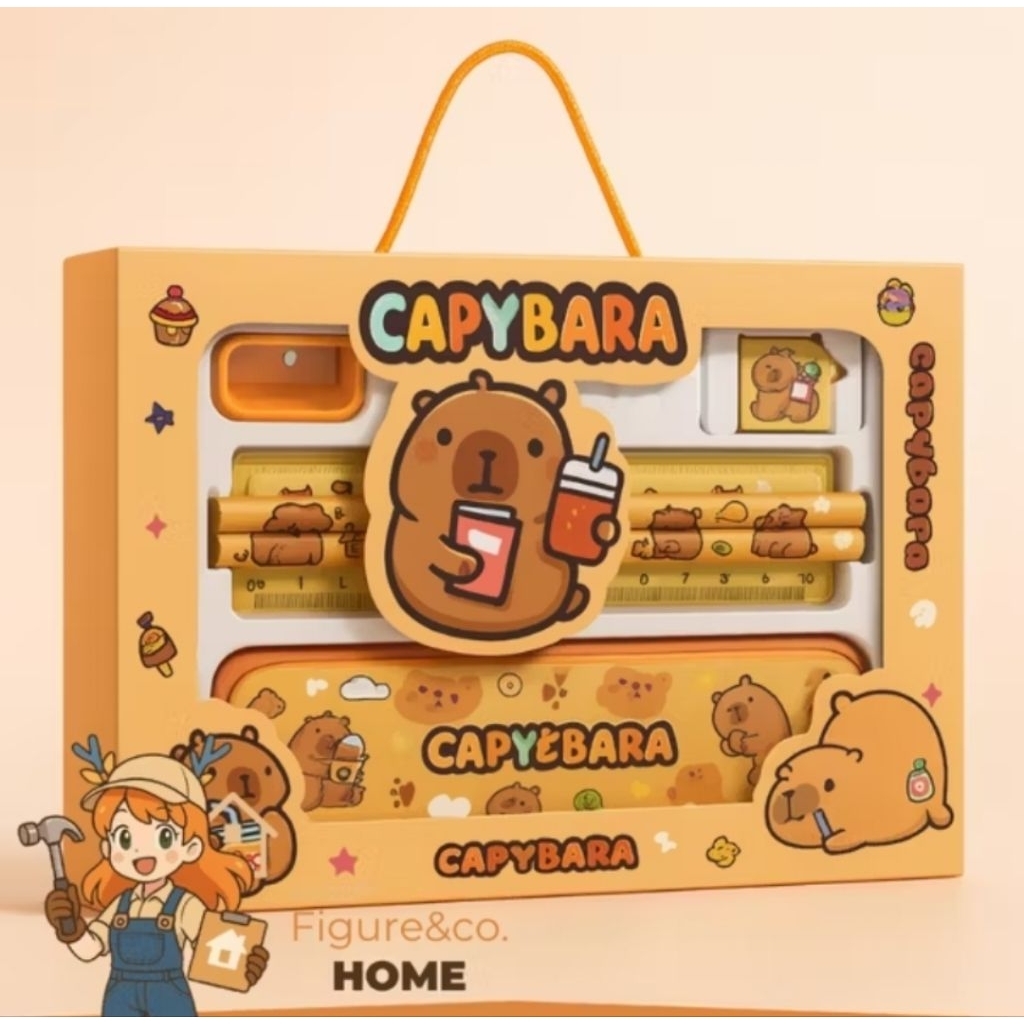 

Set Alat Tulis Capybara Lucu! Lengkap dengan Kotak Pensil