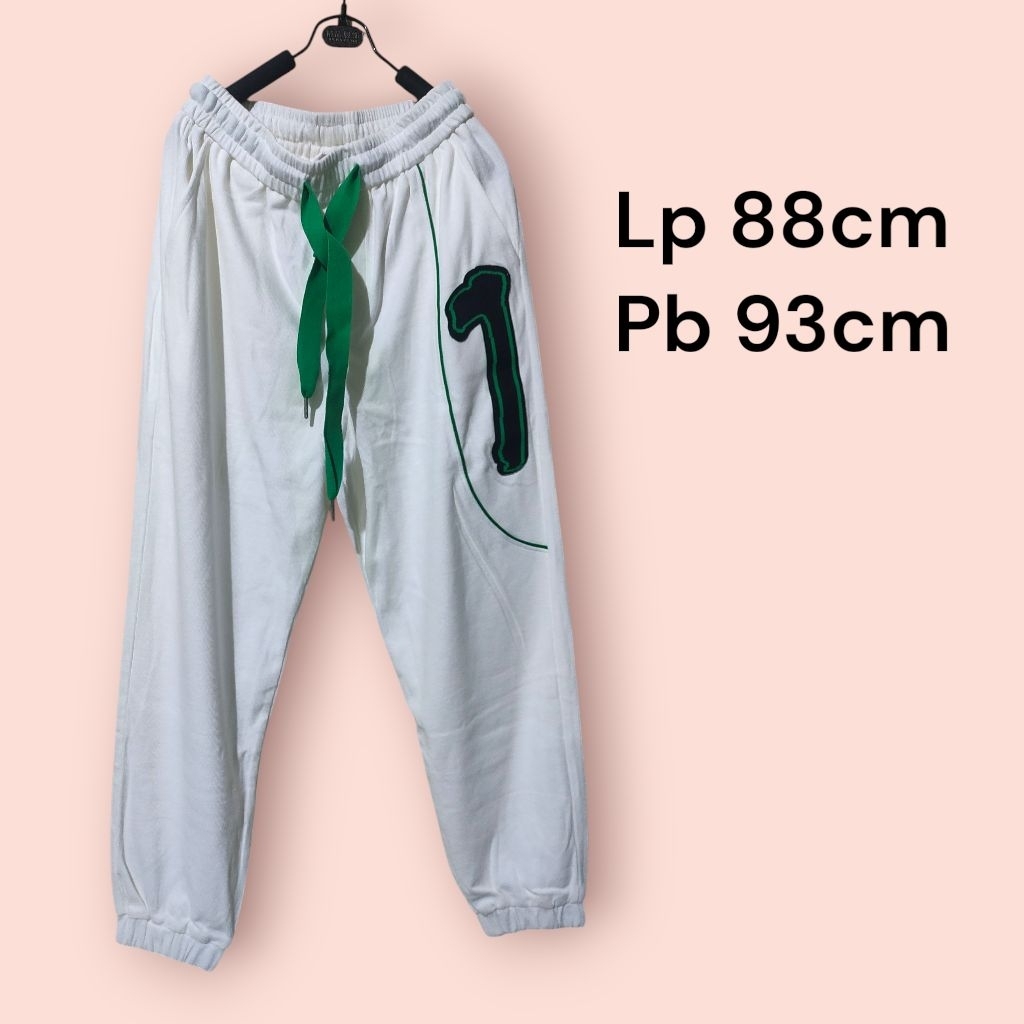 CELANA JOGER PUTIH IMPORT