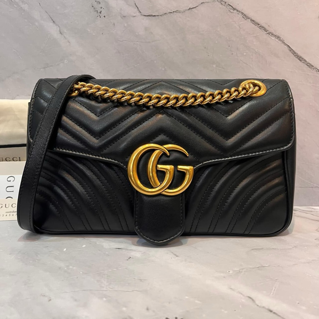 Gucci GG Marmont Small Black GHW 2018
