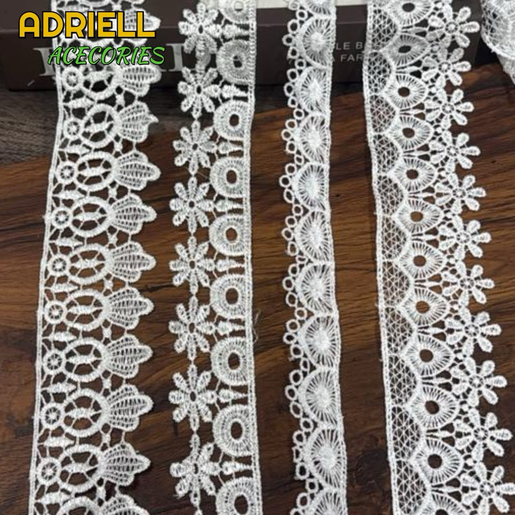 Renda Gyper,Renda Guipure,Renda Zipper Harga Permeter