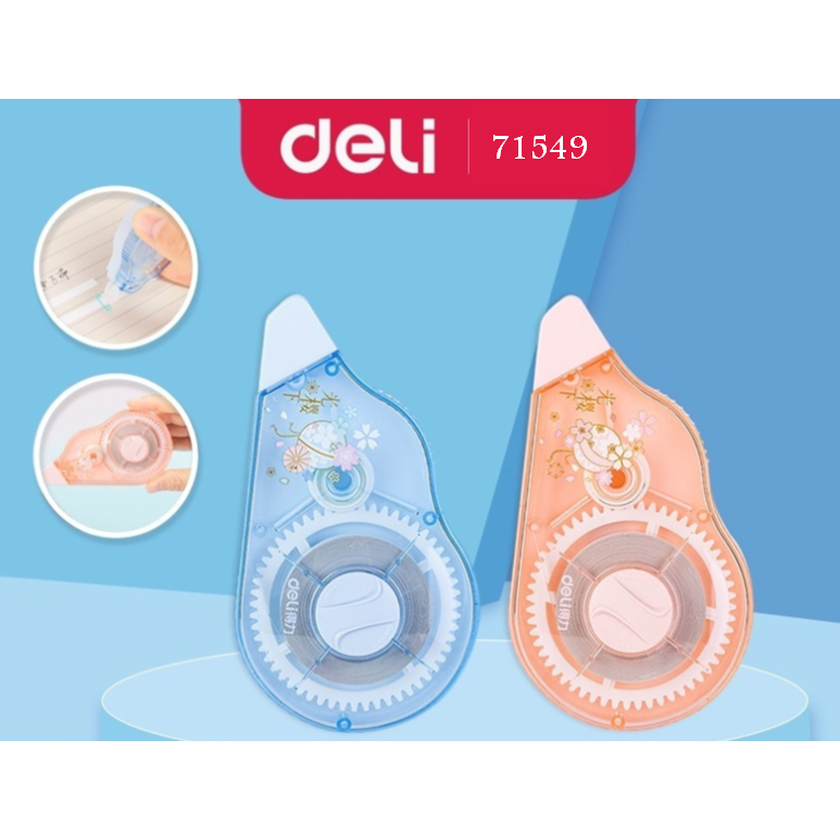 

CORRECTION TAPE / TIP EX KERTAS DELI 71549 SAKURA / CHERRY BLOSSOM