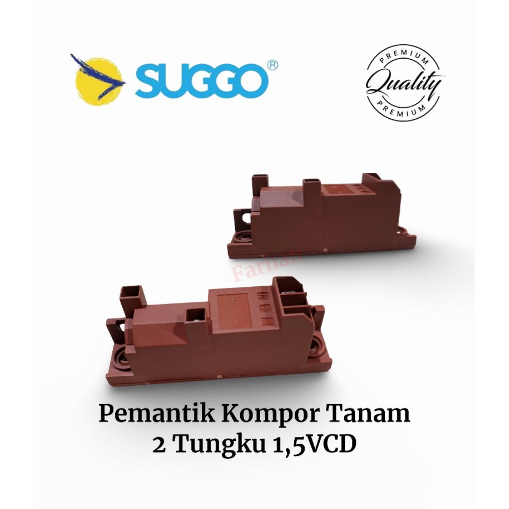 Pemantik kompor tanam 2 Tungku 1,5VCD Suggo