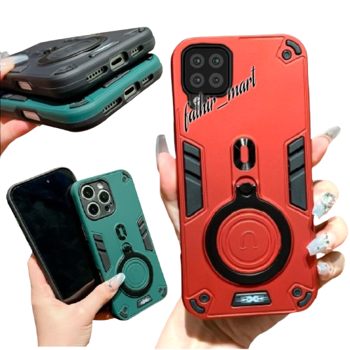 CASE UNTUK HP SAMSUNG A12 SAMSUNG M12 CASING STANDING CASE RING PRO HARDCASE HP ROBOT NEW COVER