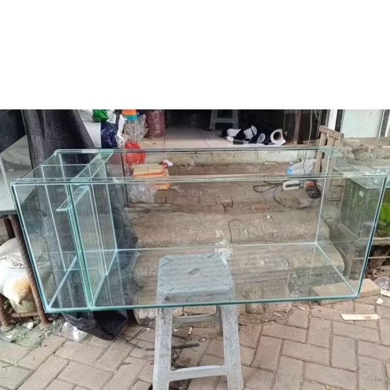 AQUARIUM KACA UKURAN 100x40x40cm FILTER SAMPING
