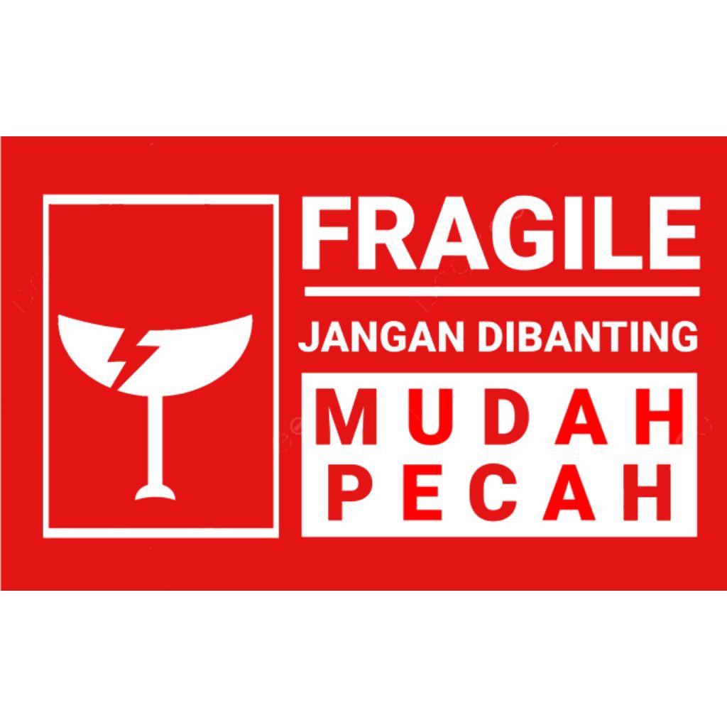 

Stiker Fragile