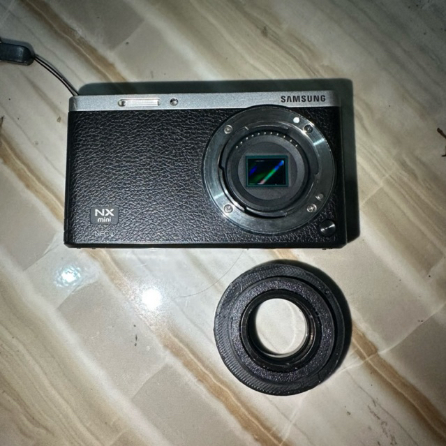 Adapter Lensa Samsung NX Mini C Mount DIY langsung pakai