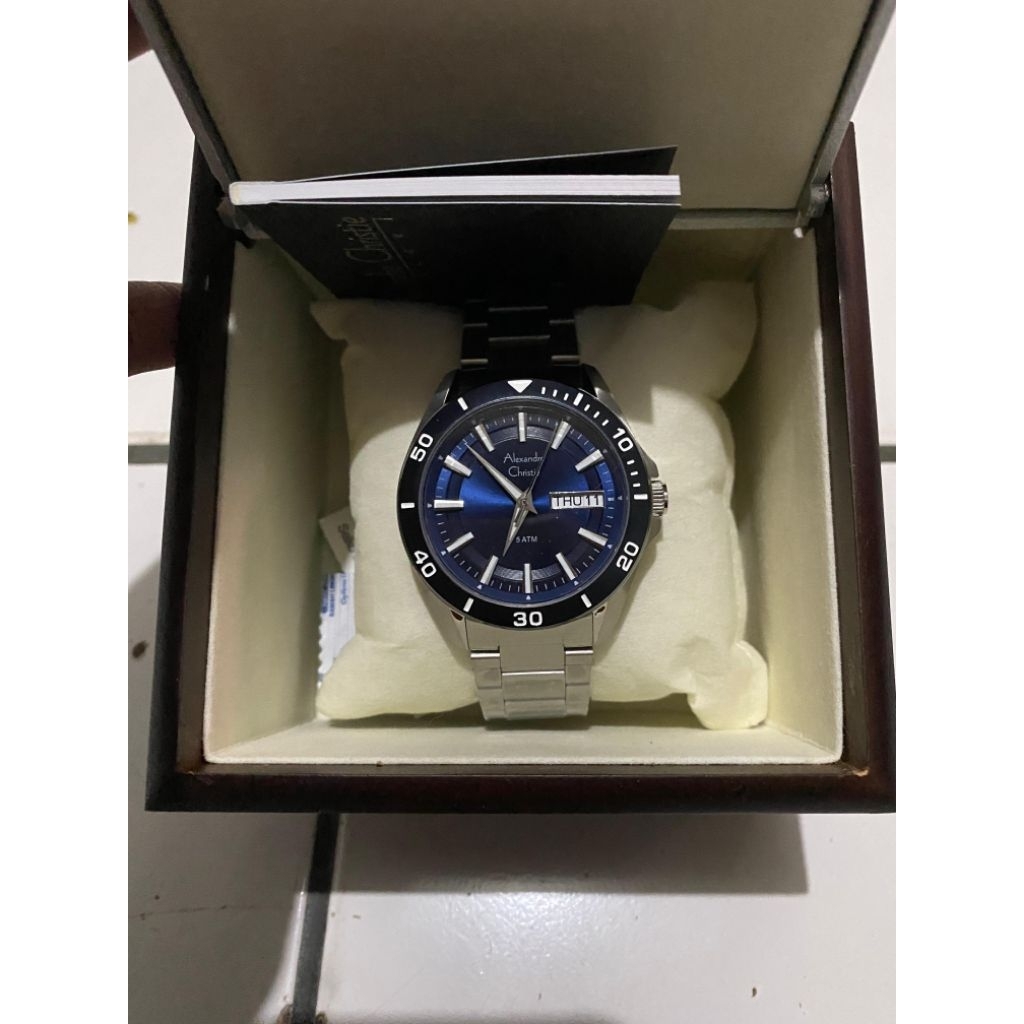 Jam Tangan AC 6512 Pria Silver Blue
