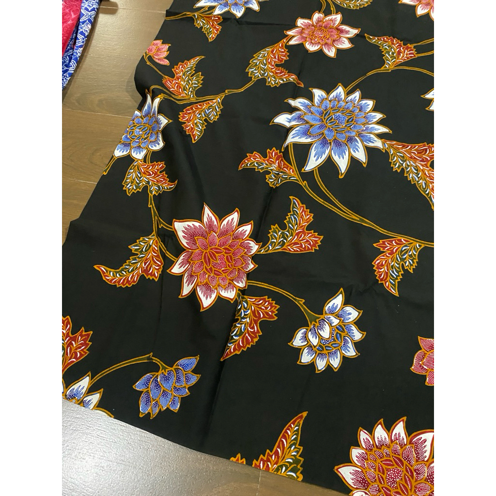 EXCLUSIF KAIN BATIK KOMBINASI TULIS SOGAN FLORAL 2,5M/BAHAN KATUN PRIMIS HALUS/ ASLI BATIK  PEKALONG