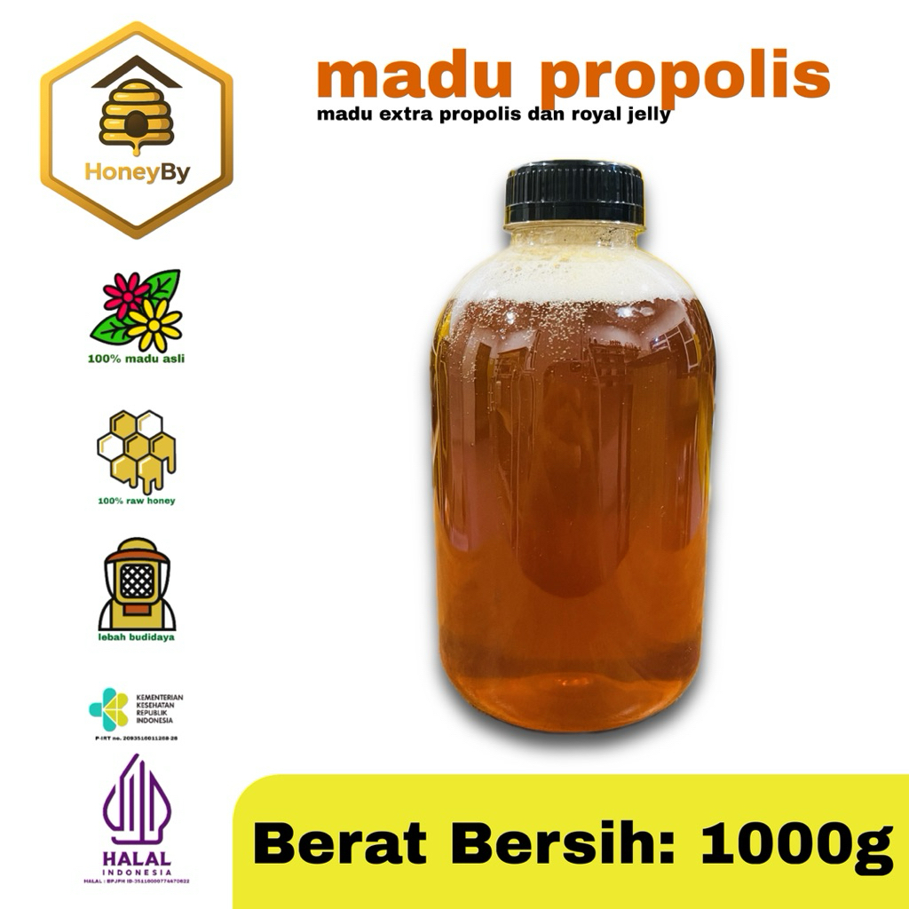 Madu Propolis + Royal Jelly + Bee Polen – HoneyBy