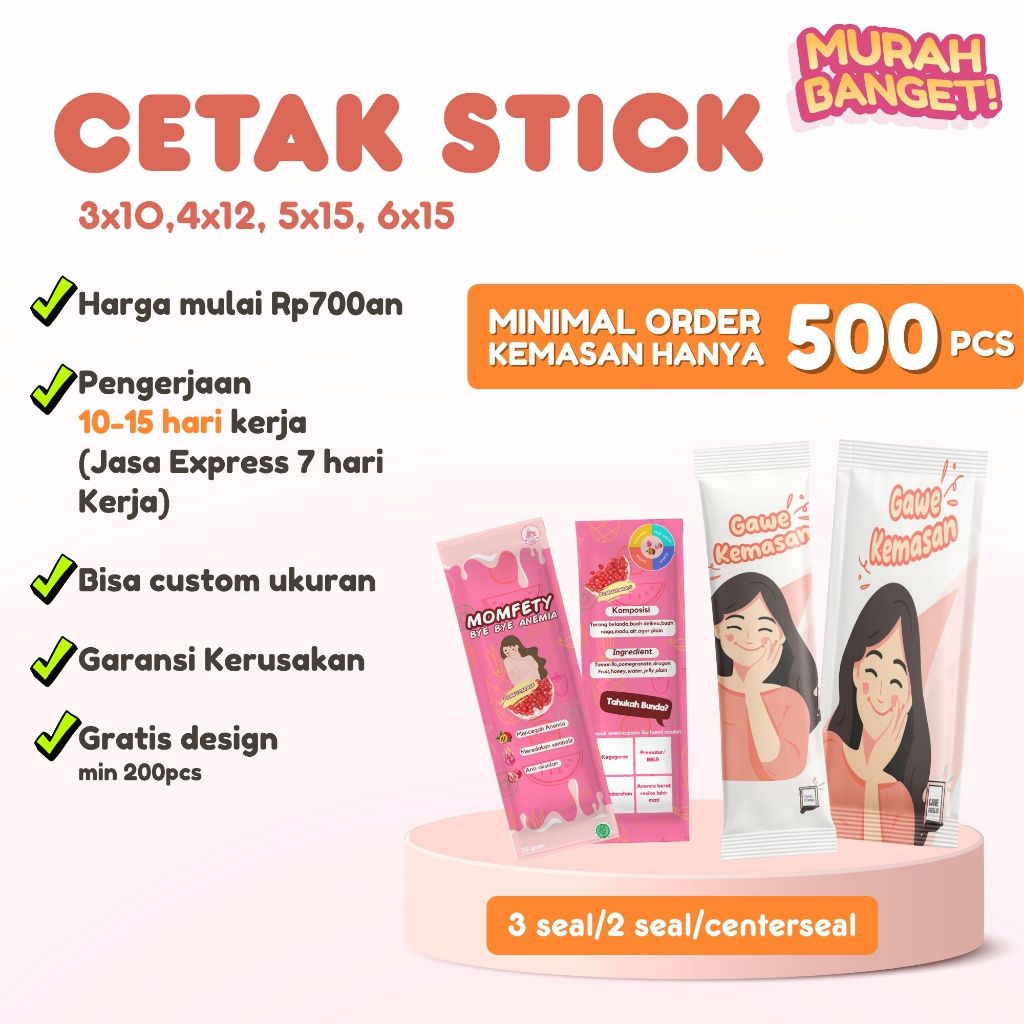 KEMASAN SACHET STICK MOQ 500 PAPERMETALIZE