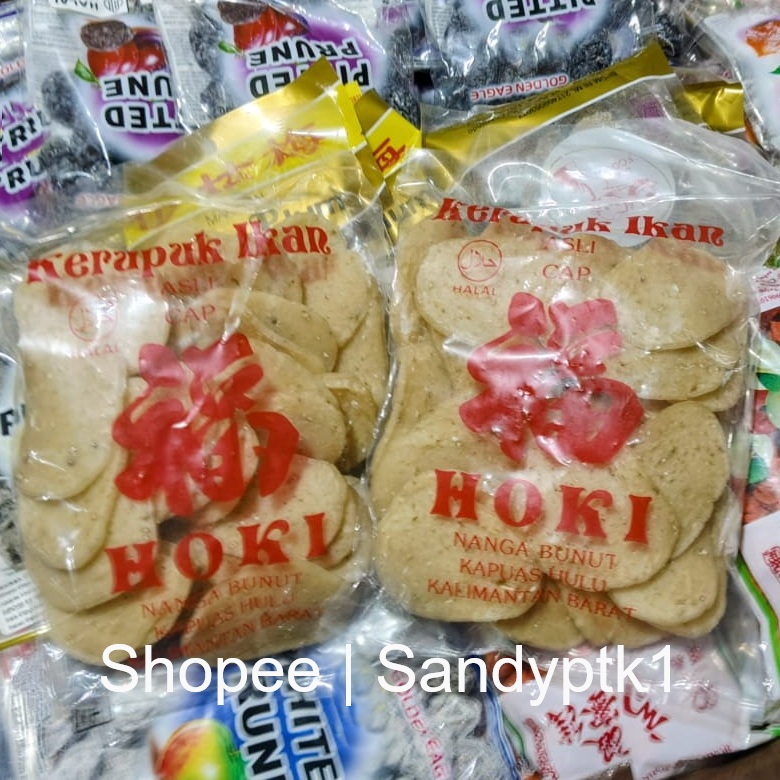 

Kerupuk Ikan Belida HOKI Nanga Bunut Belidak Belidaaakk Belidaaaa Belido Pipih Lopis khas Kapuas Hulu HALAL