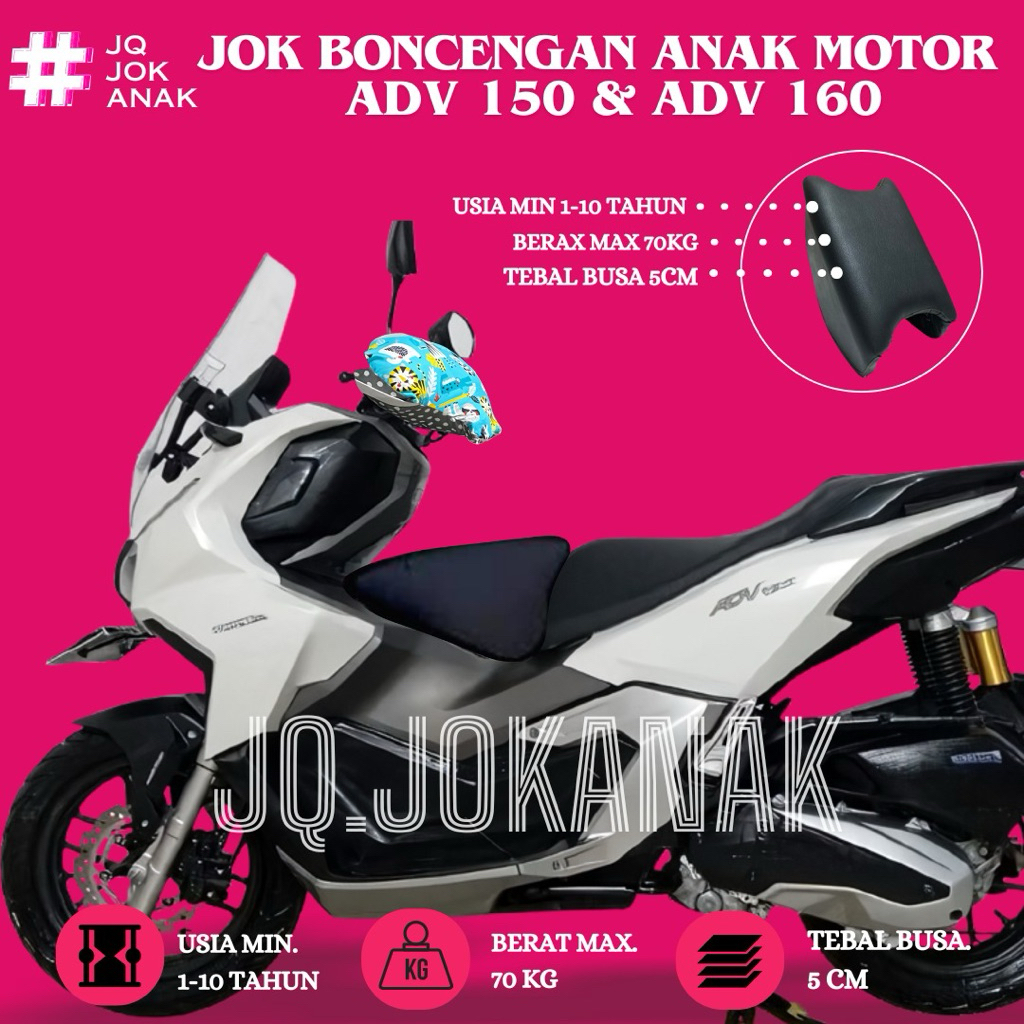Jok Motor Anak Boncengan Depan ADV 150 ADV 160 Kursi Dudukan Portable Matic