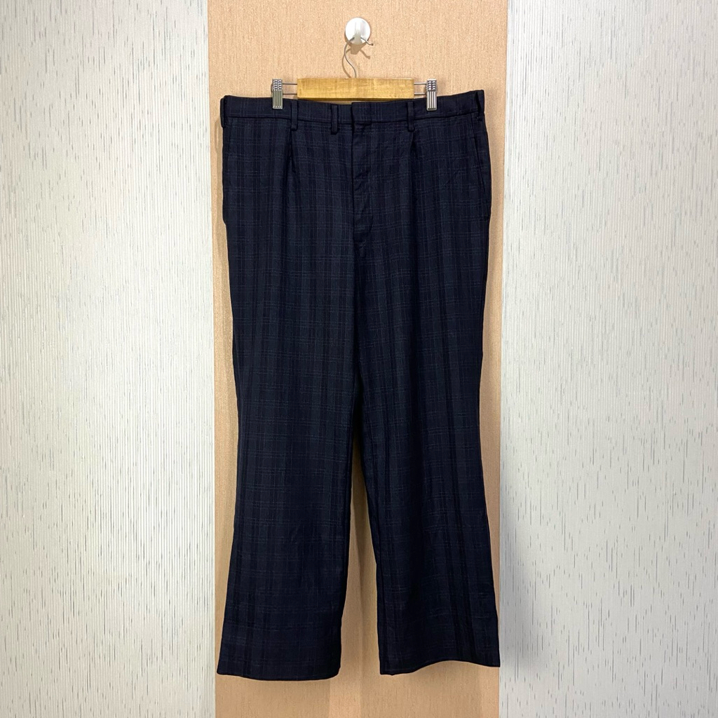 90s Japanese Tailored Wool Trousers Loose Fit / Celana Bahan Pria / Size 34