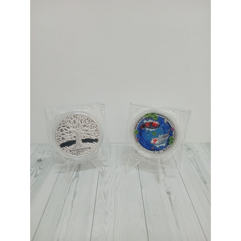 Koin Yinyang ikan koi 1 oz Proof