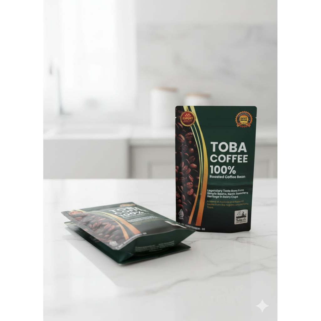 

Toba Coffee 100% – Kopi Bubuk Premium Asli Sumatera Utara Single Origin dari Lahan Vulkanik Danau Toba Full Wash Process, 100% Arabica Tanpa Campuran EXPORT QUALITY Standar Internasional Rasa Khas Nutty Kemasan 70gr PRODUK ASLI INDONESIA