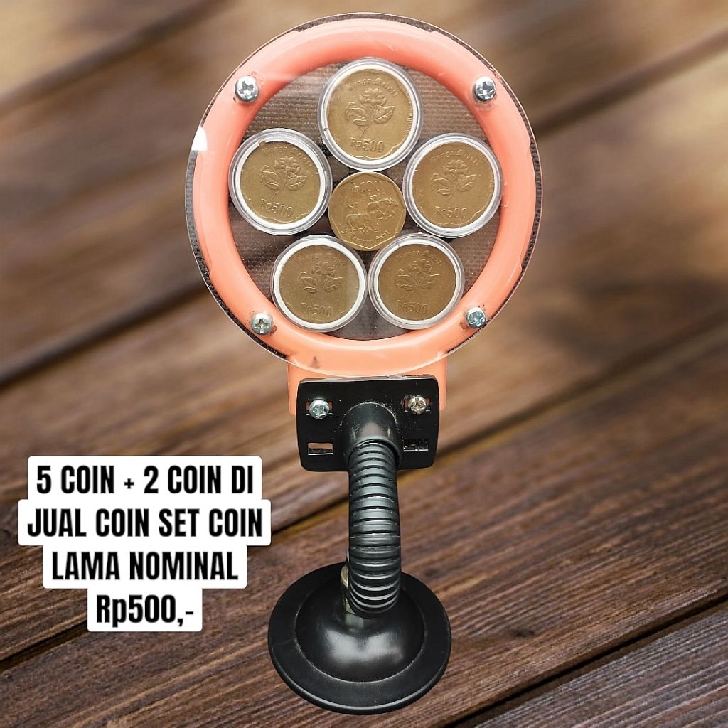 COLLECTOR'S COIN SET LENGKAP 5+2  KOIN LAMA NOMINAL Rp500,- Rp100,-
