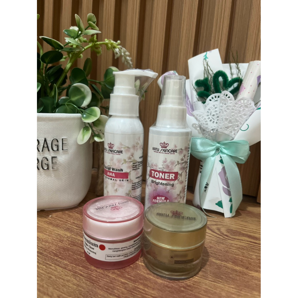 Ratu skincare paket premium glowing