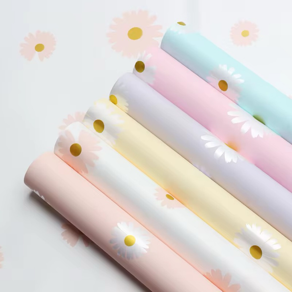 

BR ( isi 5 LEMBAR ) KERTAS BUKET MOTIF BUNGA WATERPROOF KILAT / kertas wrapping bouquet , kado , hadiah