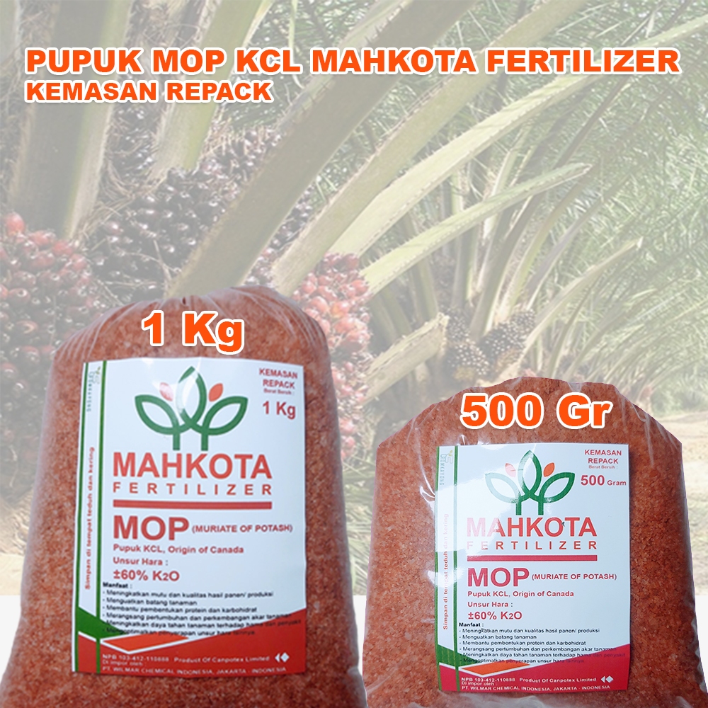 PUPUK MOP KCL MAHKOTA VERTILIZER KEMASAN REPACK