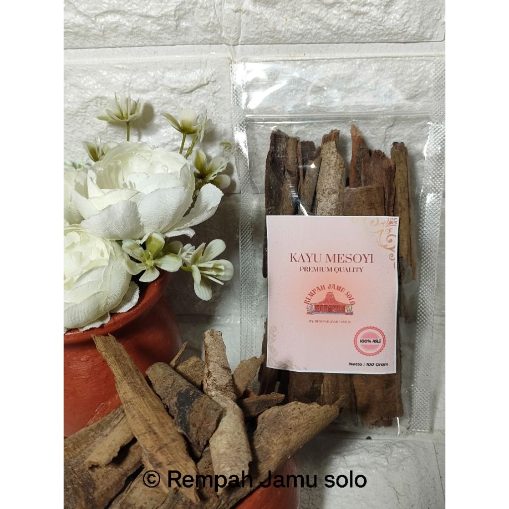

Kulit Kayu Mesoyi Kering Kemasan 100 Gram