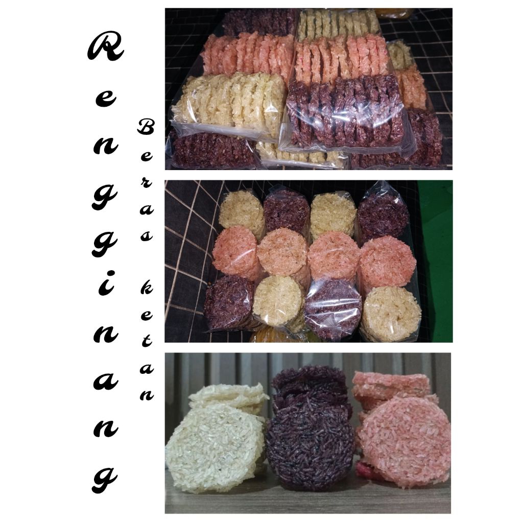 

(GRATIS ONGKIR) Rengginang Mentah Khas Bogor Ketan Asli harga per 1pc