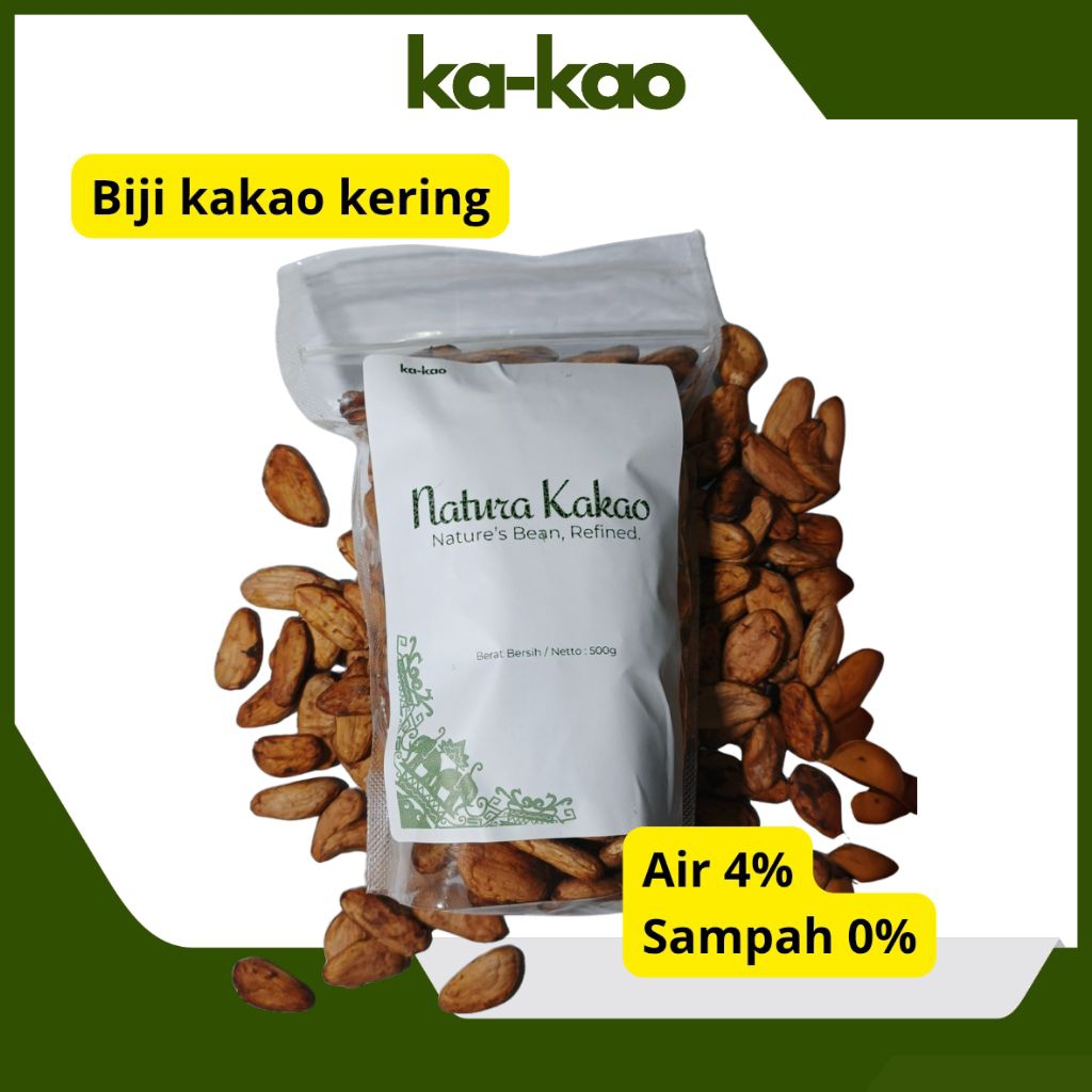

BIJI COKLAT / KAKAO Kering Premium 250gr – Grade A | Cocok untuk Cokelat & Olahan