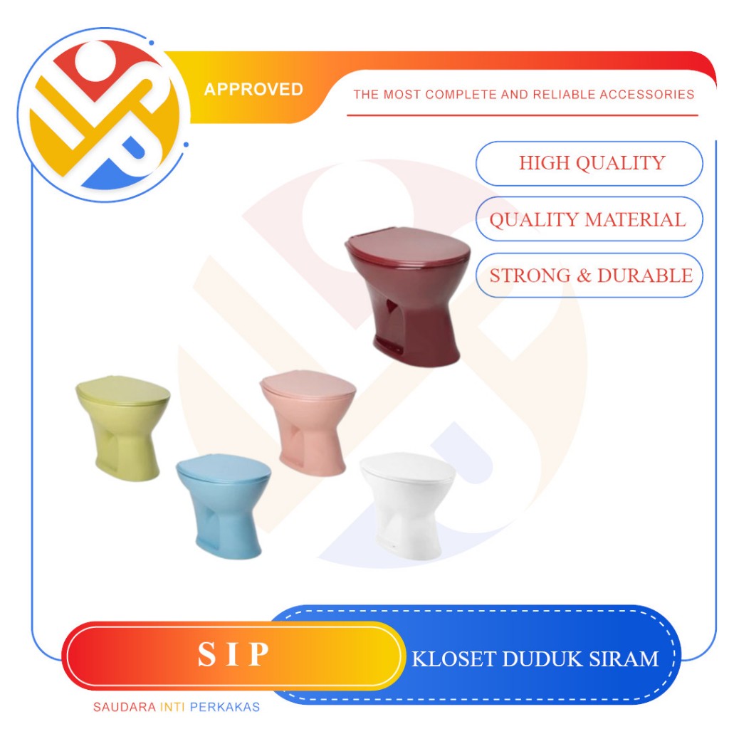 Kloset Duduk Siram Triliun Ware Eureka / Closet Duduk Toilet WC