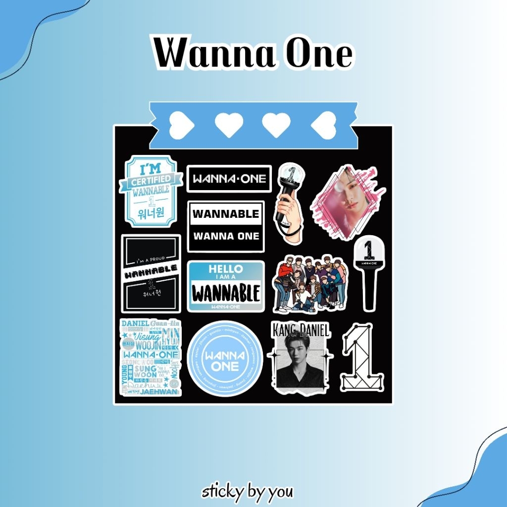 

Sticker Wanna One - Sticker KPop / Aesthetic / Tumblr / Vinyl / Gift / Merch / Freebies / Aksesoris