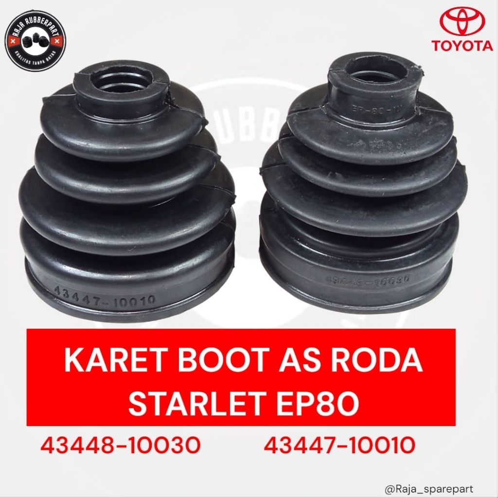 KARET BOOT AS RODA CV JOINT STARLET EP80