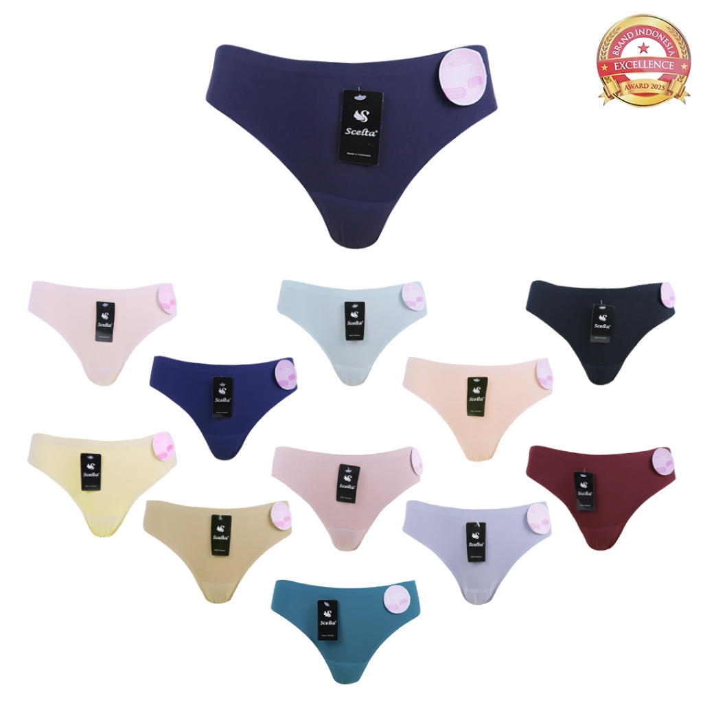 Scelta - Gstring Celana Dalam Wanita Model Thong G-string Seamless Nyaman Halus Cd Sc PB1250