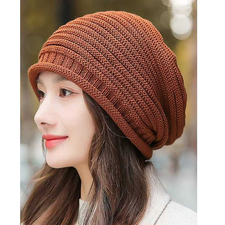 Topi Kupluk Winter Beany Hat Fujian Tebal Pria/Wanita Dewasa