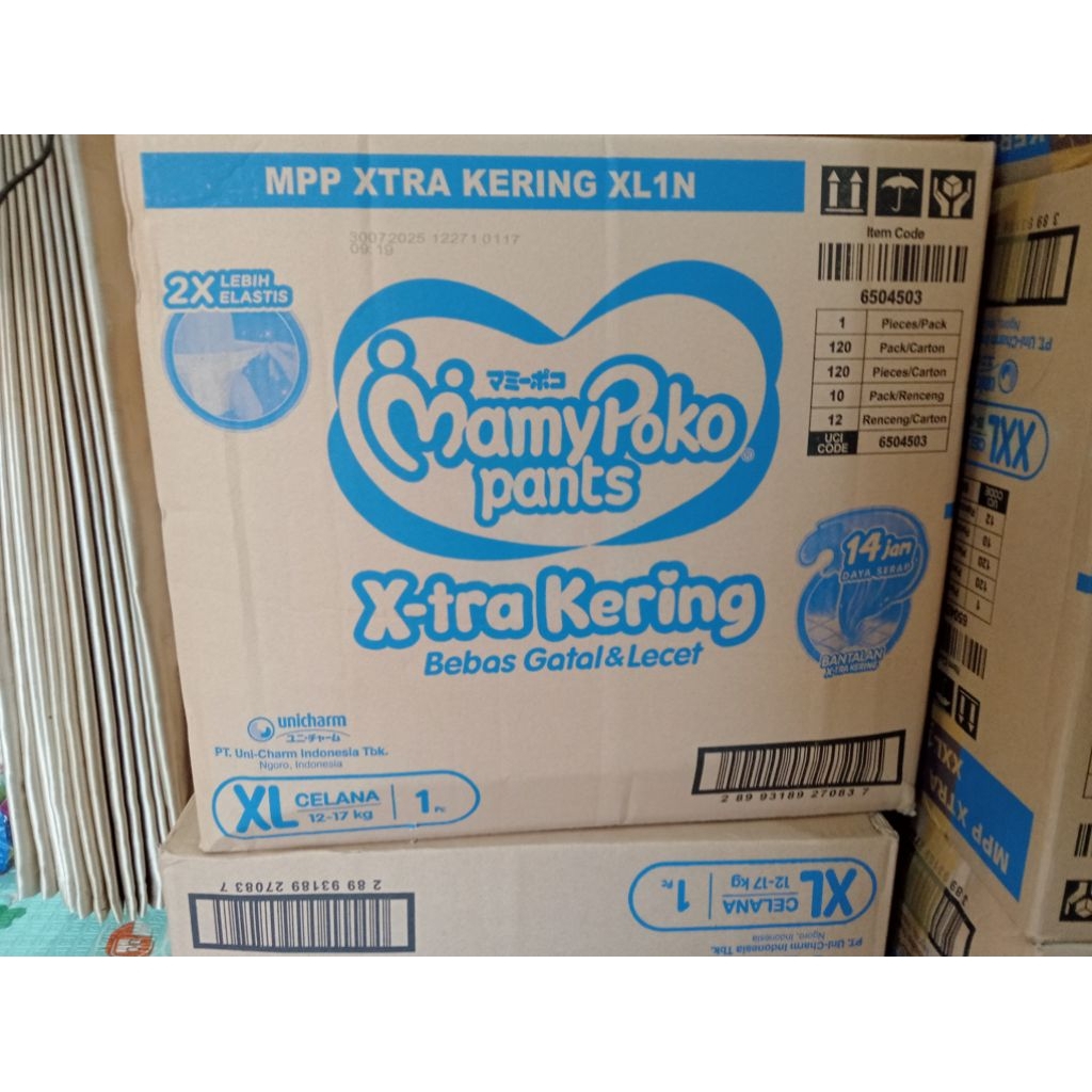 Paket 1 Karton Mamypoko Pants Renteng S1/M1/L1/XL1/XXL1