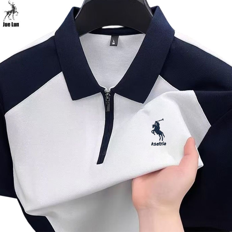 DISCOUNT JUE LUN BAJU POLO SHIRT PRIA KAOS POLO SHIRT ZIPPER PRIA KAOS POLO PRIA KERAH RESLETING