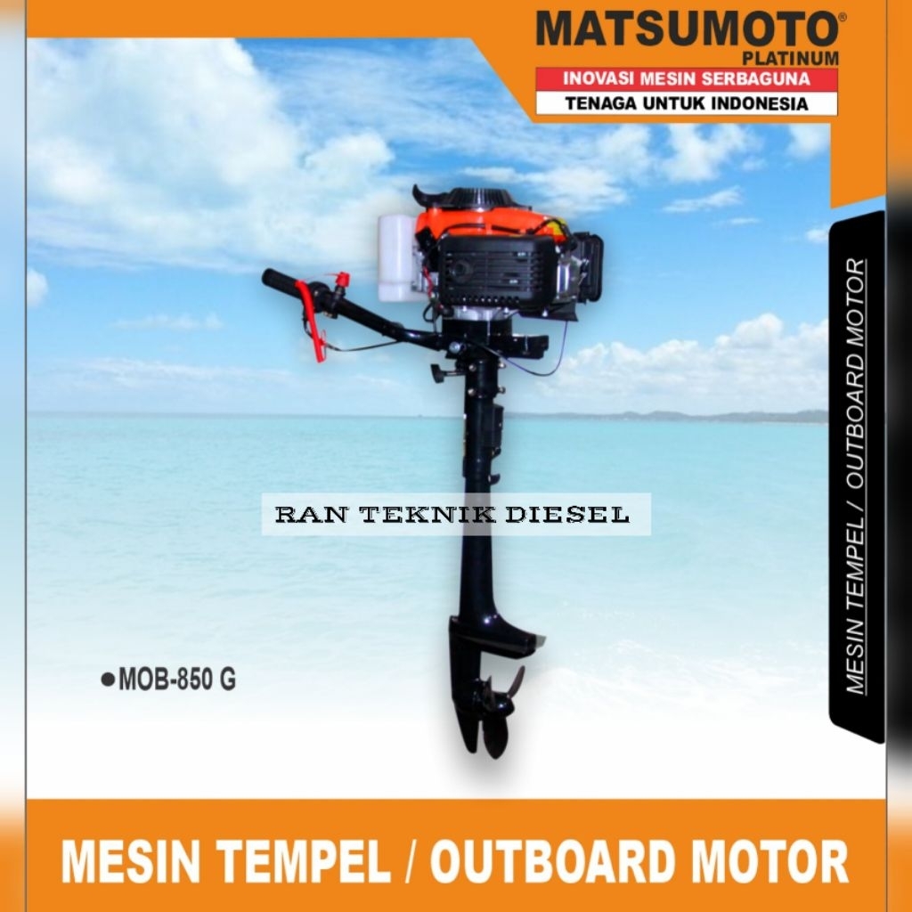 Mesin Perahu Tempel Outboard Motor MATSUMOTO MOB 850 G Perahu