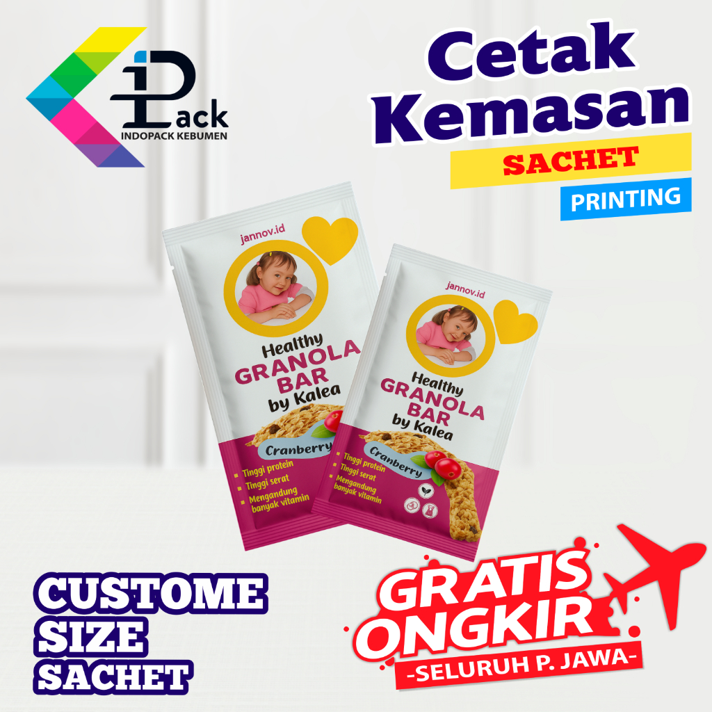 CETAK SACHET CUSTOM 7x9 | CETAK KEMASAN SACHET | CETAK PLASTIK KEMASAN | KEMASAN PLASTIK CUSTOM | PR