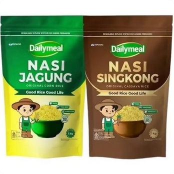 

DAILYMEAL Beras Sehat Cassava Rice (Nasi Singkong) | Corn Rice (Nasi Jagung) - 1kg