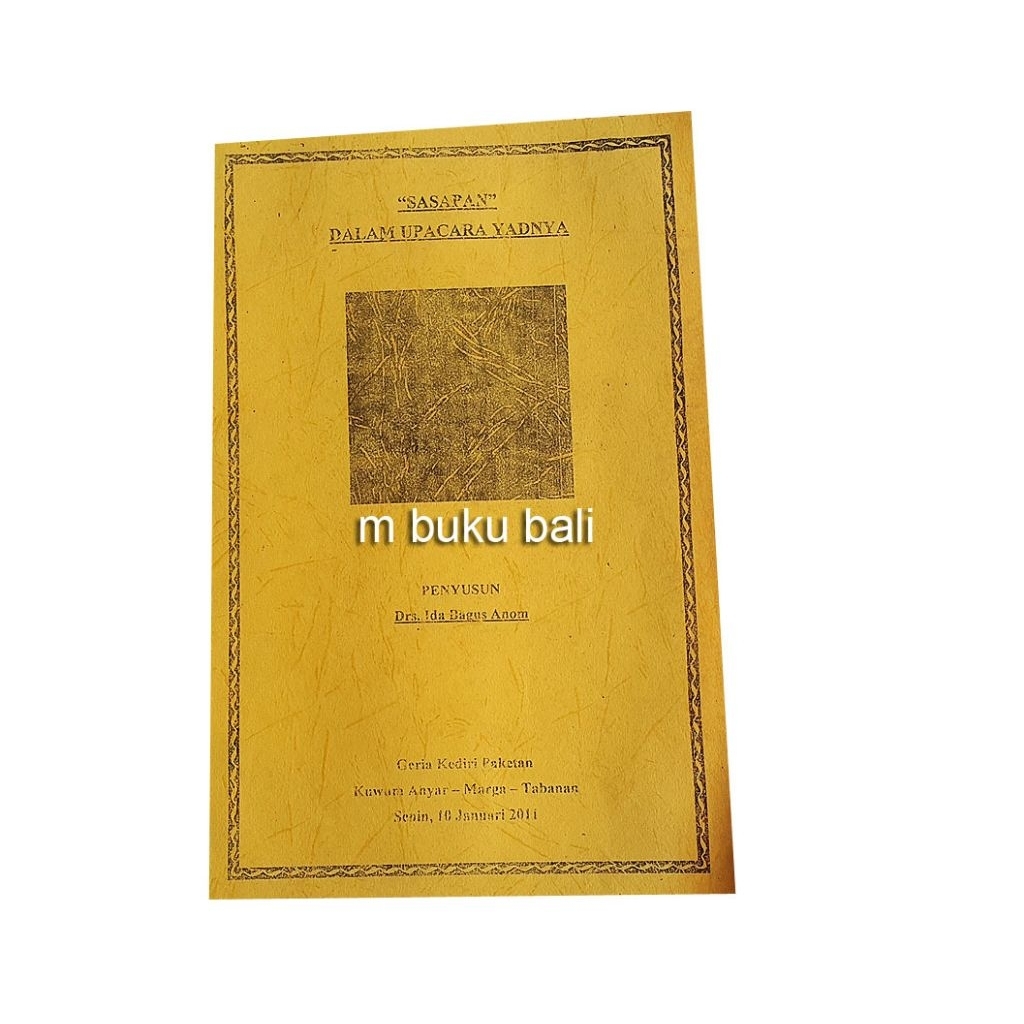 Buku Sasapan dalam Upacara Yadnya