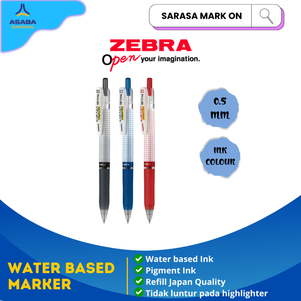 

Asaba Bandung - Zebra Sarasa Mark On 0.5