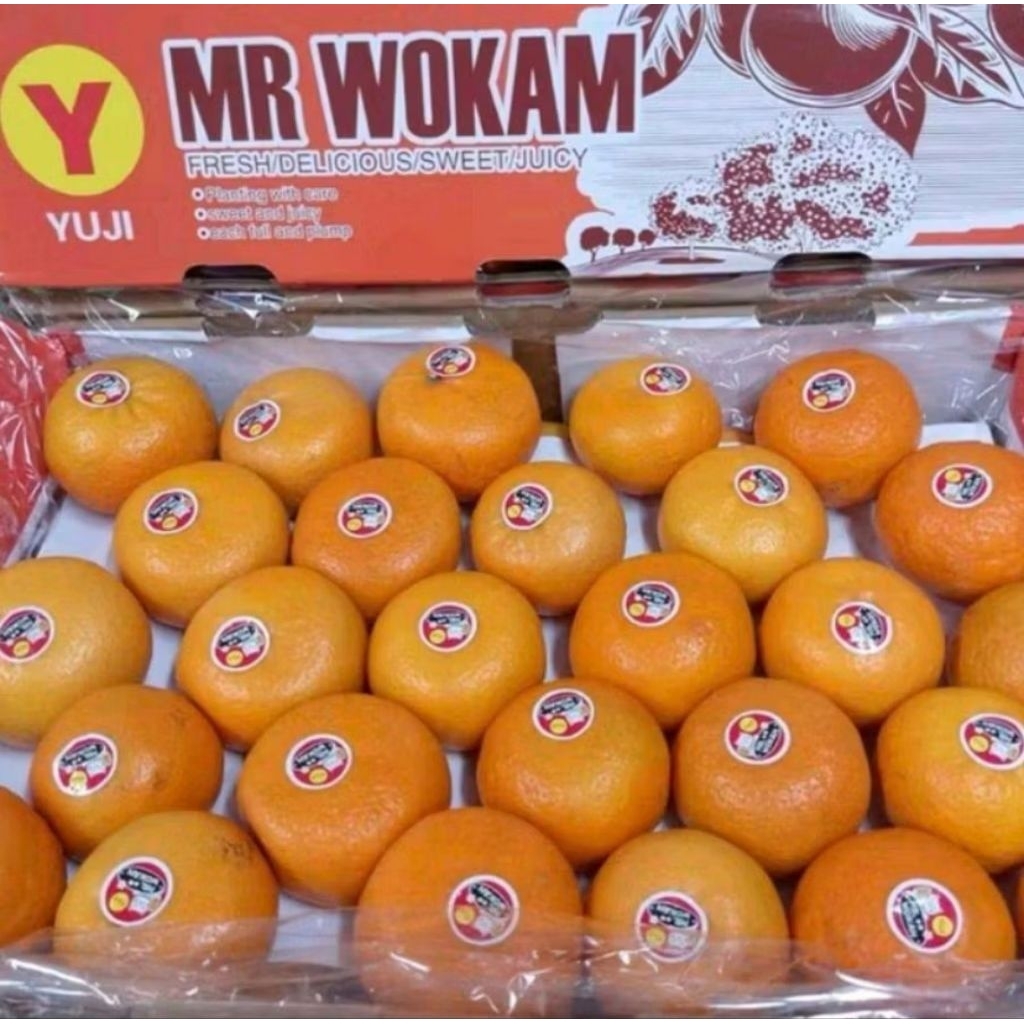 

Buah jeruk wokam Yuji super manis jeruk Mr wokam super sweety & juicy gift box-+8,5kg