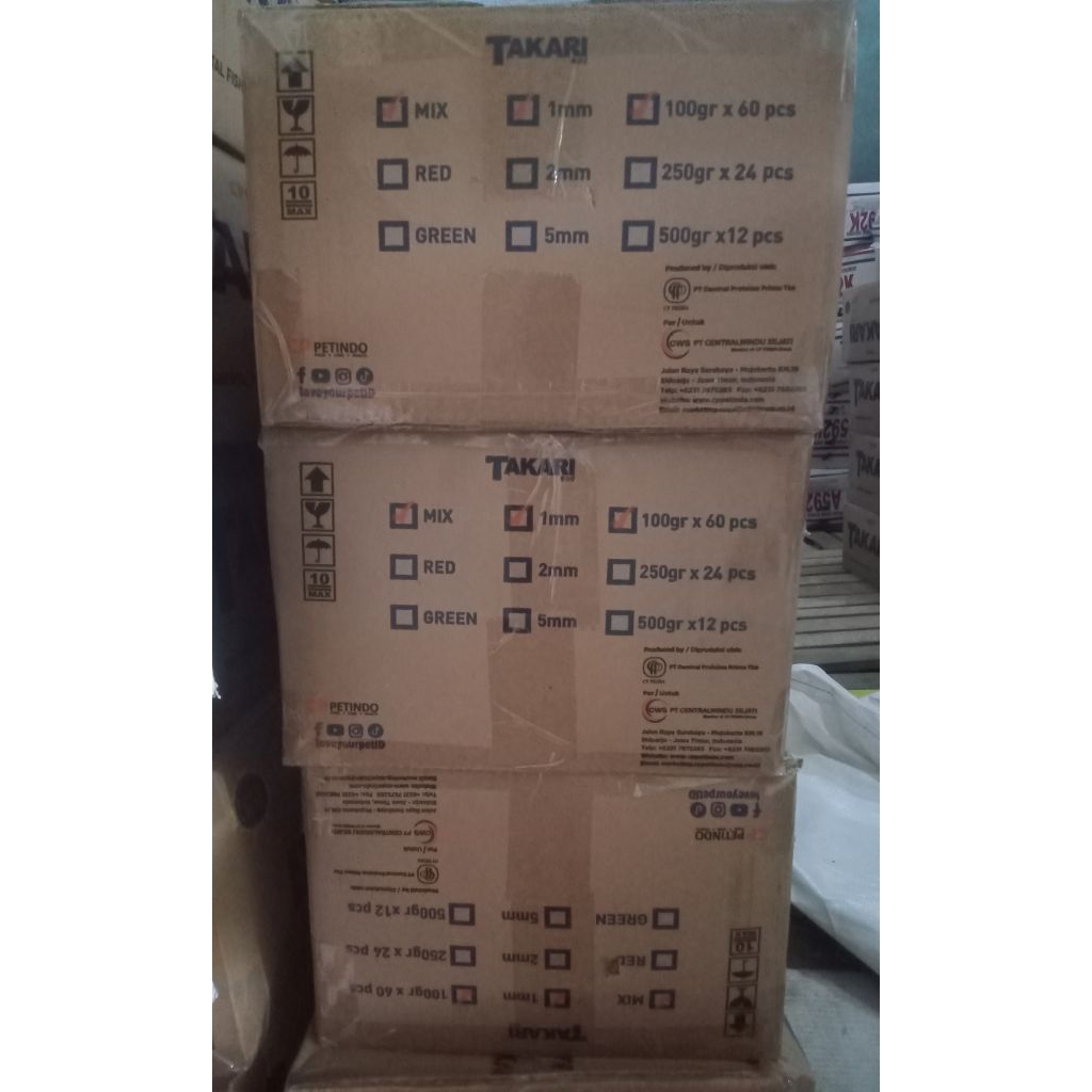 TAKARI KECIL 100 GRAM (1DUS ISI 60 pcs)