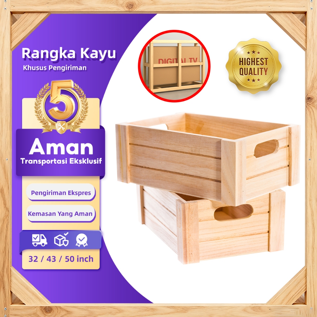 

Kayu Pengaman Ekspedisi Rangka Pelindung TV / Mesin / Elektronik - Extra Packing