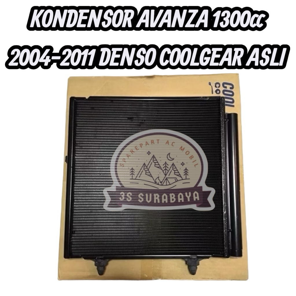 Kondensor Avanza Lama 2004-2011 1300 cc denso coolgear asli Original Condensor Ac mobil Toyota (Baru