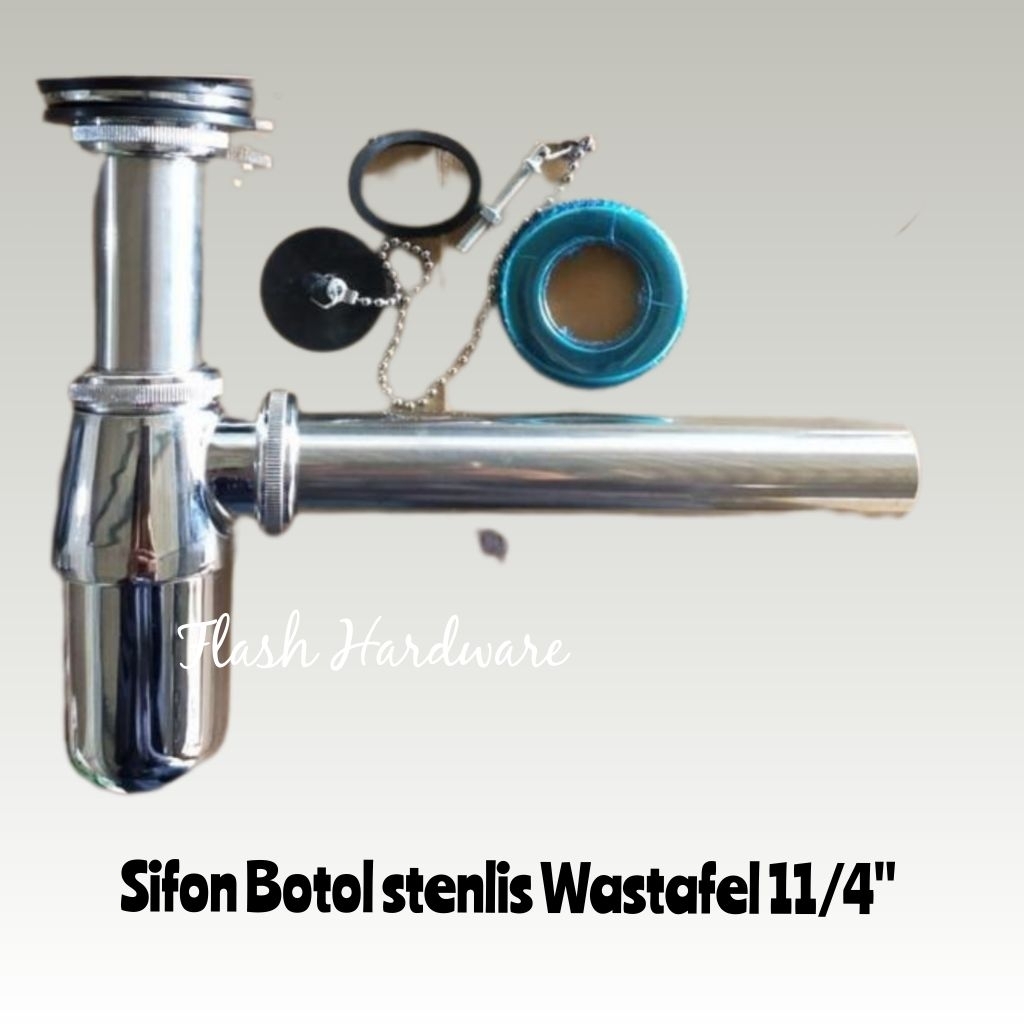 sifon botol sivon wastafel stenlis cuci tangan pembuangan air