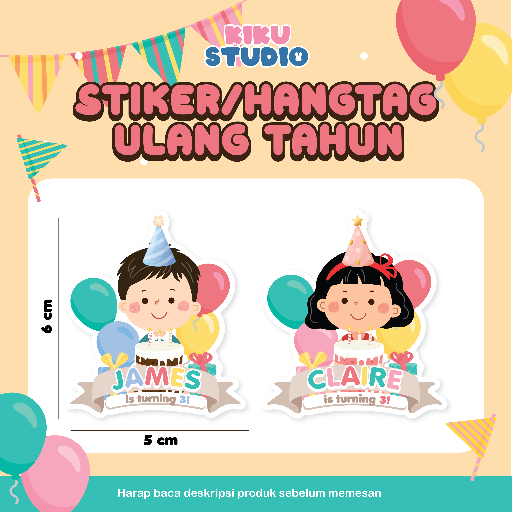 

Sticker/HangTag Ulang Tahun Anak 24 pcs – Souvenir Ultah Custom Nama
