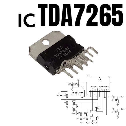 IC TDA7265 IC TDA 7265 Audio Stereo Amplifier Class-AB Dual Channel