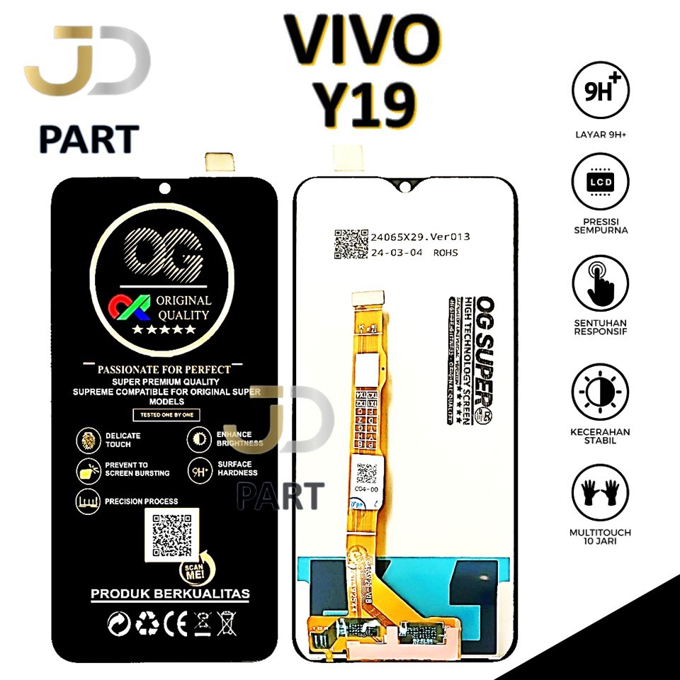 LCD TOUCSCREEN VIVO Y19 COMPLETE ORIGINAL 100% FULLSET