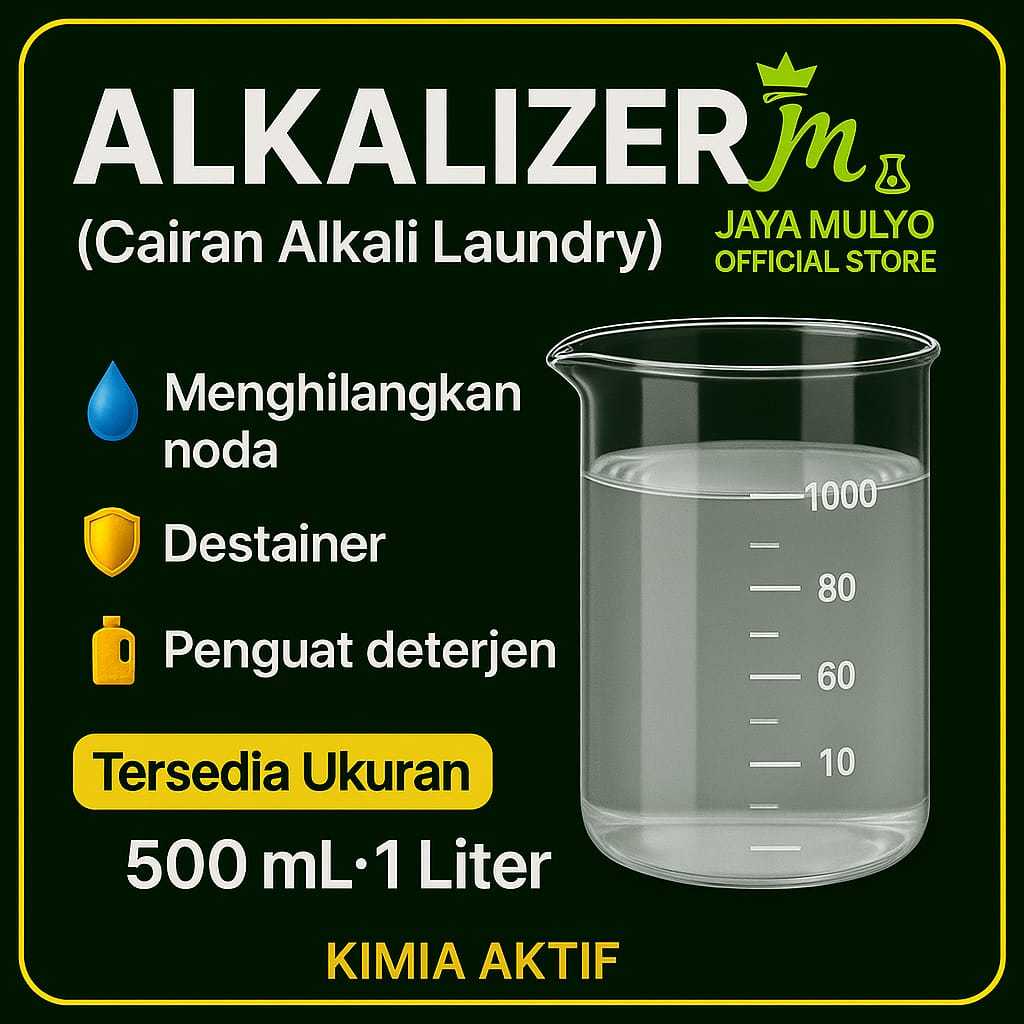 Alkalizer 500ml / Alkali / Alkalite/ Cairan Alkali Laundry / Penghilang noda laundry