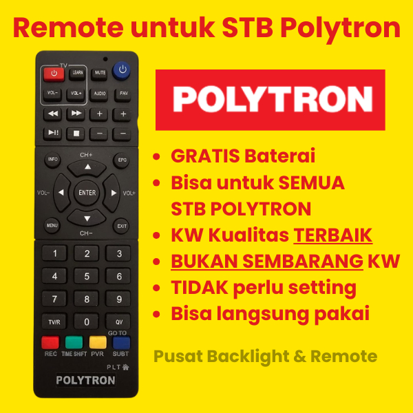 REMOTE REMOT UNTUK STB POLYTRON PDV 600 T2 PDV 610 T2 PDV 700 T2 PDV 710 T2 PDV 600T2 PDV 610T2 PDV 