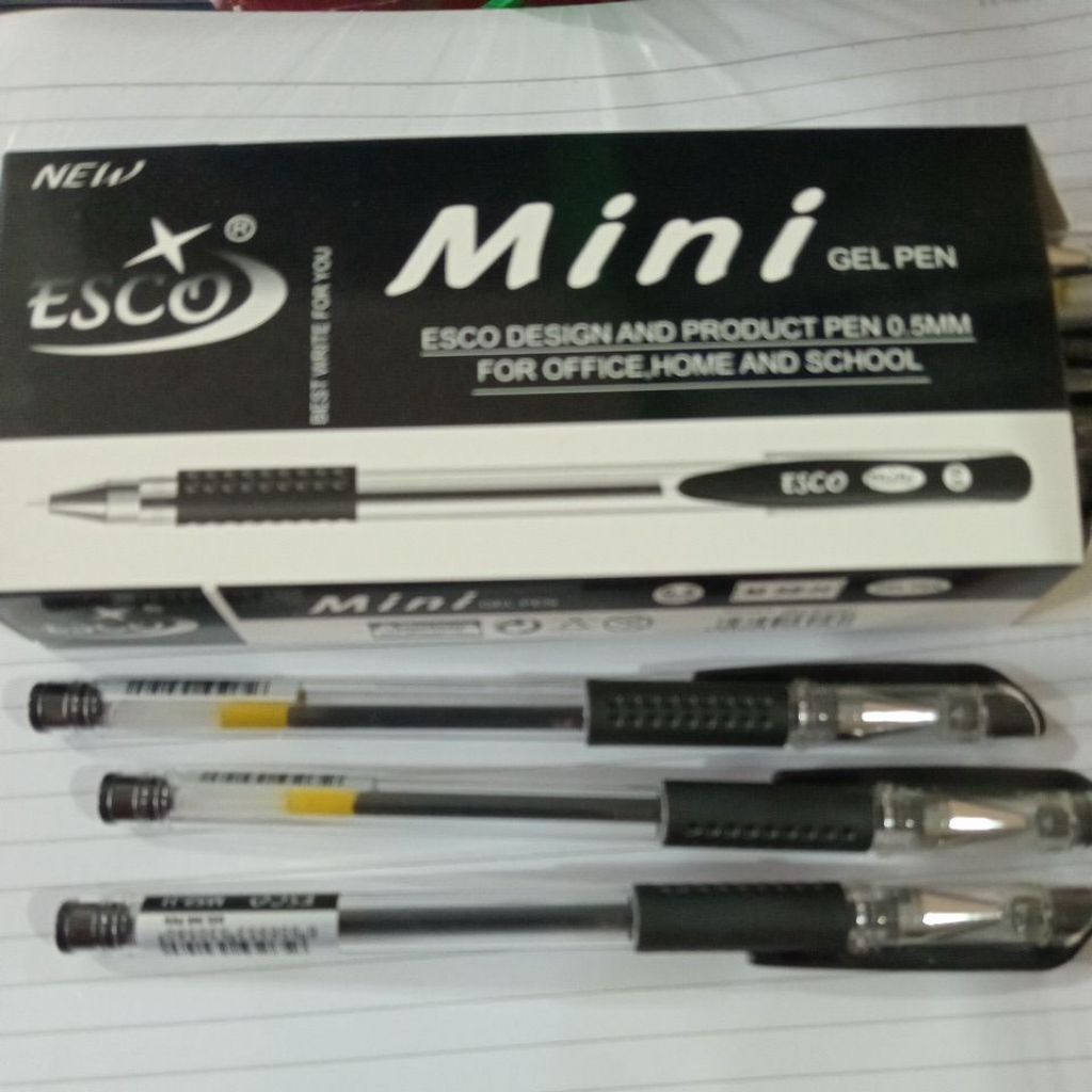 

PULPEN GEL ESCO MINI UJUNG LANCIP PER PAK ISI 12 PCS