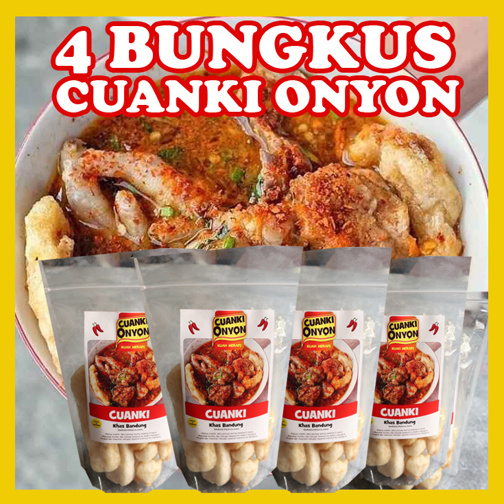 

4 Bungkus CUANKI INSTAN PEDAS KHAS GARUT Onyon